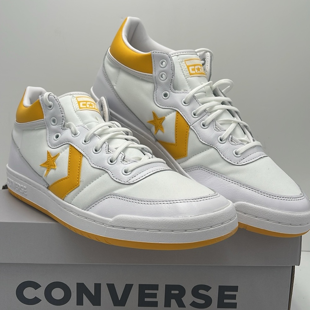 Converse Men’s Sneakers A08687C
FASTBREAK PRO MID WHITE/LIGHT YELLOW/WHITE - Picture 4 of 16